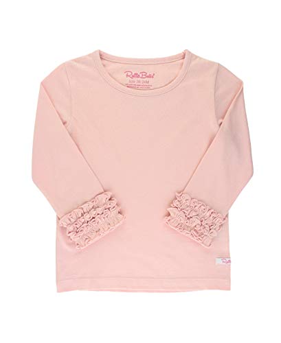 Image of RuffleButts Baby /Toddler Girls Knit Ruffle Tee - Long Sleeve T-Shirt