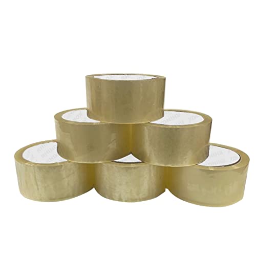 Lot de 6 rouleaux de ruban adhésif transparent 48 mm x 66 m Cover