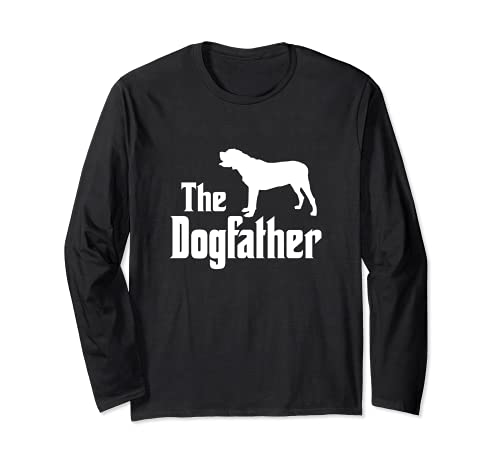 The Dogfather - funny dog gift, funny Mastiff Long Sleeve T-Shirt, Black