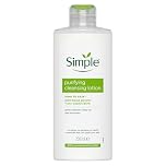 Simple Kind to Skin Purifying Cleansing Lotion Cleanser for Sensitive Skin Gently Removes Makeup and Impurities 200 ml