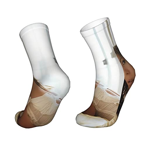 Emerze Kate Beckinsale Poster Casual Socks 3D Print Running Performance Crew Socks For Men/Women #TOP4