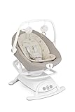 Joie sansa™ 2in1 Babywippe – Abnehmbarer Sitz mit Multi-Motion-Schaukelfunktion, 3 Liegepositionen, Aktivitätsbügel & Tragegriff, ab Geburt bis 6 Monate (0–9 kg), Cosmo Tan