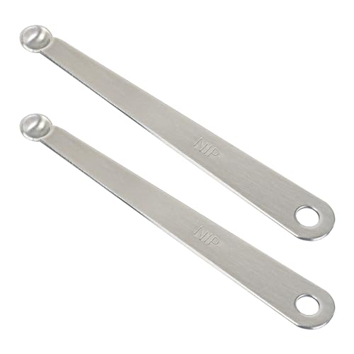 2PCS 1/64tsp(NIP) Tiny Measuring Spoon, Small Stainless Steel Teaspoon