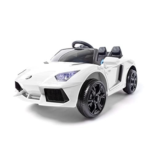 ATAA CARS Lamborghini Style 12v Voiture électrique pour Enfants - Blanc