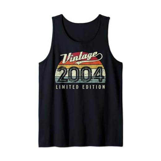 Vintage 2004 Edición Limitada 18 Años 18 Cumpleaños Camiseta sin Mangas