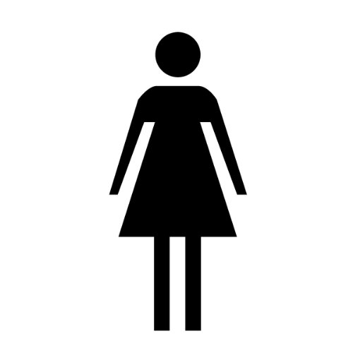 Pictogramme de femme Brady 42768 pour identifier clairement les sanitaires pour femmes