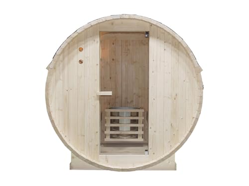 Vente-unique-Sauna de Exterior 6 plazas - Ancho 185 x Prof. 220 x Alt. 190 cm - ISOKYRO