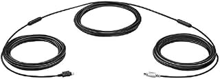 Logitech Extended Cable for Group Video Conferencing System, 15 Meters, Mini-DIN-6, FCC Class (A), CE, RoHS,Laptop/PC/Mac - Black