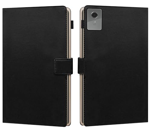 Image of TGK Flip Cover for Lenovo Idea Tab Plus 12.1 inch Tablet Case TB361FU TB361ZU with Stylus Holder (Black)