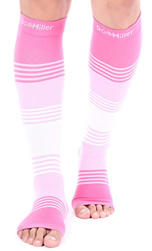 Doc Miller Premium Open Toe Compression Sleeve Dress Series 1 Pair 20-30mmHg Strong
