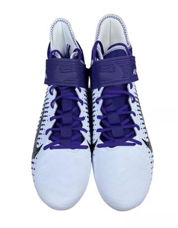 Nike Alpha Menace Pro 2 Mid Men's Football Cleats White Purple BV3945-104 (BV3945-104, US Footwear Size System, Adult, Men, Numeric, Medium, 16)3
