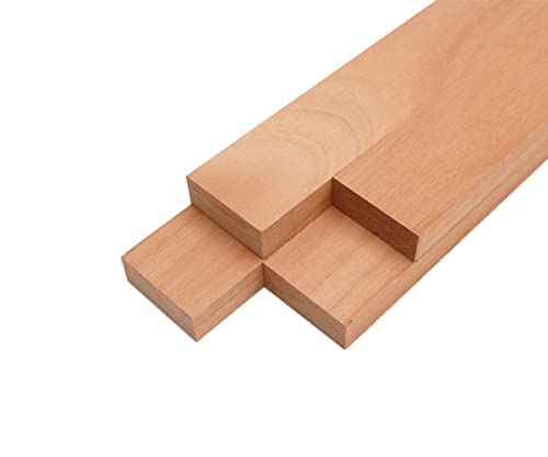Barrington Hardwoods Okoume Lumber Boards - 3/4" x 2" (4 Pcs) (3/4" x 2" x 24")