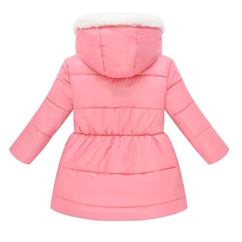 Image of Teen Kids Leather Puffer Jackets Winter Waterproof Fleece Lined Down Coats Boys Girls Padded Warm Quilted Outwear