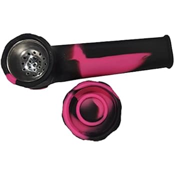 Silicone Pipe Beautiful and easy to clean portable tool, Can Be Given to Your Family and Friends. (Black powder)