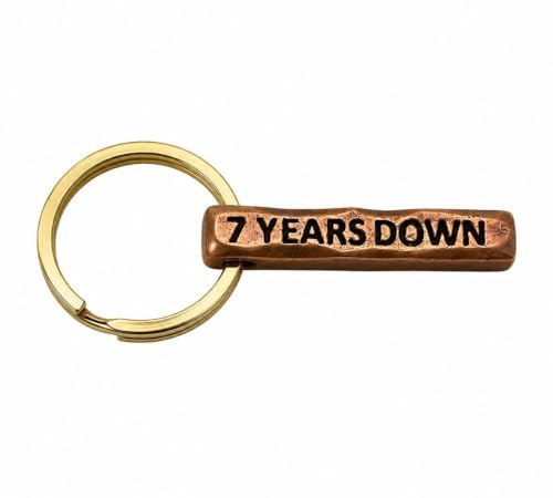 Porte-clés pour 7e anniversaire de mariage pour mari et femme qui aiment le cuivre