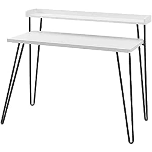 Ameriwood Home Haven Retro Desk with Riser, White