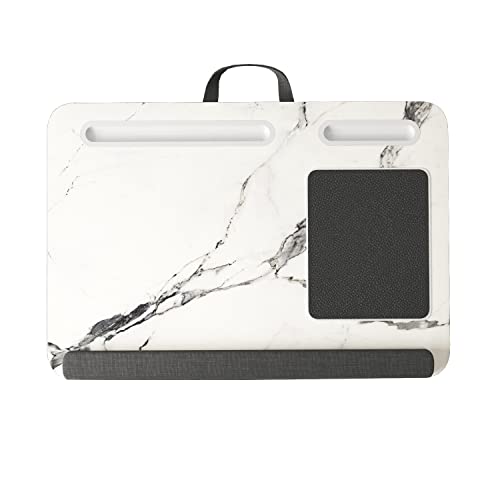 Mcmacros Laptop Lap Desk Home Office With Cushion, Mouse Pad, And Phone Holder For Couch Bed, Dorm Room Essentials As Computer Laptop Stand, Book Tablet, Fits Up To 17 Inch Laptops, Marble #TOP1