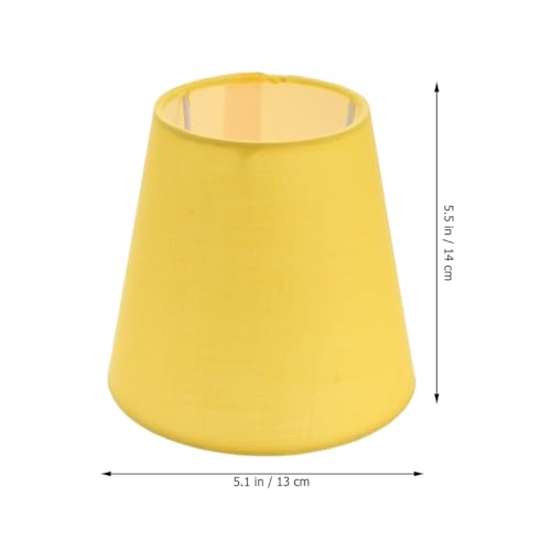 Angoily Macaron Small Lamp Shade 5.5 Inch Linen Fabric Lampshade for Table and Ceiling Lamps Soft Light Diffuser Eye Protection Indoor Lighting - Image 4