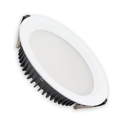 LEDKIA LIGHTING Downlight LED 13W Circular Aero 130 lm/W Microprismático Blanco Seleccionable Corte Ø 110 mm No Flicker (2700K - 3200K - 4000K) Seleccionable (Cálido-Neutro-Frío)