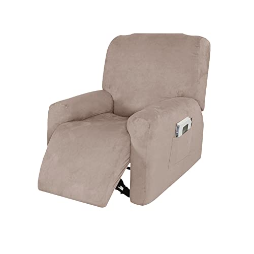 Funda para sillón reclinable sofá protector lavable elástica con bolsillo 2
