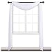 NICETOWN Sheer Panel Curtains Scarf - Home Decor Window Solid Sheer Scarf Voile Valance Curtain (1 Piece, W60 x L216, White)