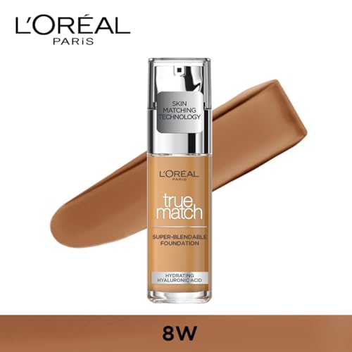 Image of L'Oreal Paris True Match Super Blendable Matte, Natural Liquid Foundation - Golden Cappuccino 8D8W, 30ml Matte & Natural Finish