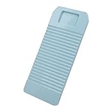Zynphancer プラスチック製長方形洗濯板 手洗い用 波状摩擦面 持ち運び便利 疎水性素材 (45.8x18cm,空色)