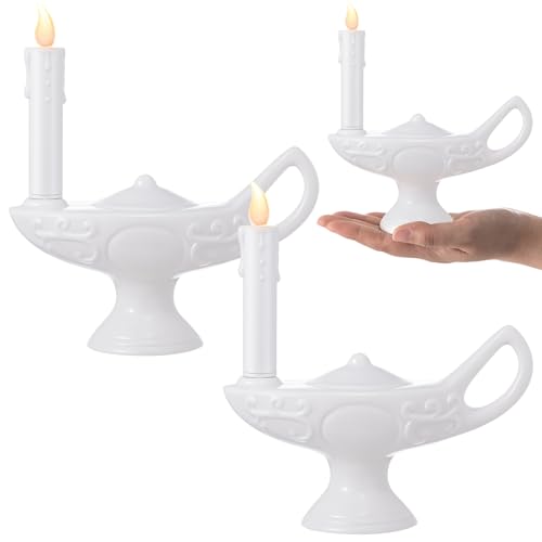 Teenyyou 2 Pcs Nurse Graduation Lamp Nursing Lamp for Pinning Ceremony Battery Powered Nightingale Lamps Nurse Week Gift LED Candle (Batteries Not Included) (Full White Large)