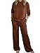 Womens Two Pieces Lounge Set Clothes Cozy Travel Crew Neck Shiny Sweatshirt and Pant Sweatsuit Fashion Travel Outfits (03, XL)