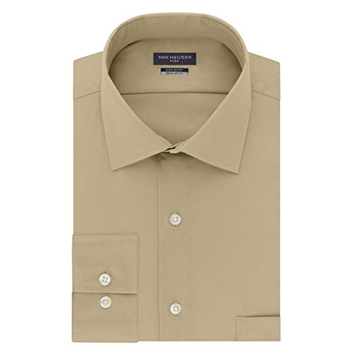 Chemise habillée manches longues Van Heusen contre l'inconfort au bureau avec col flexible