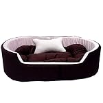 ROYALS RORE Dog Bed Soft Machine Washable Reversible Dog Bed with Blanket
