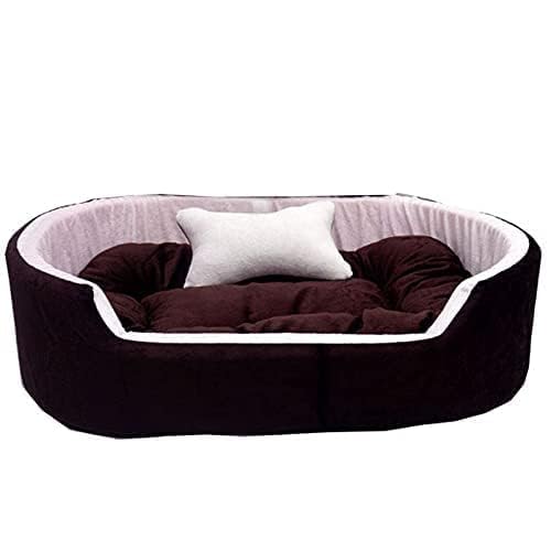 ROYALS RORE Dog Bed Soft Machine Washable Reversible Dog Bed with Blanket for Small | Medium | Large | Extra Large | XL | L | XXL | XXXL | Cats | Puppy | Pet | Dog Beds (Brown) (M), Polyester (B0CS9S9JRQ) Amazon Price History, Amazon Price Tracker