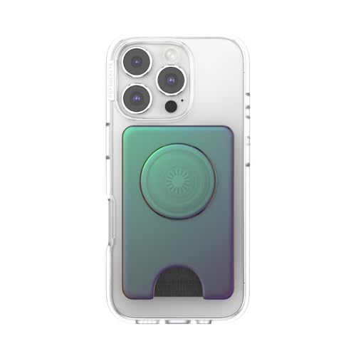 Image of PopSockets Kick-Out Wallet for MagSafe, Adjustable Kickstand, Magnetic Stand, Green - Nightshade