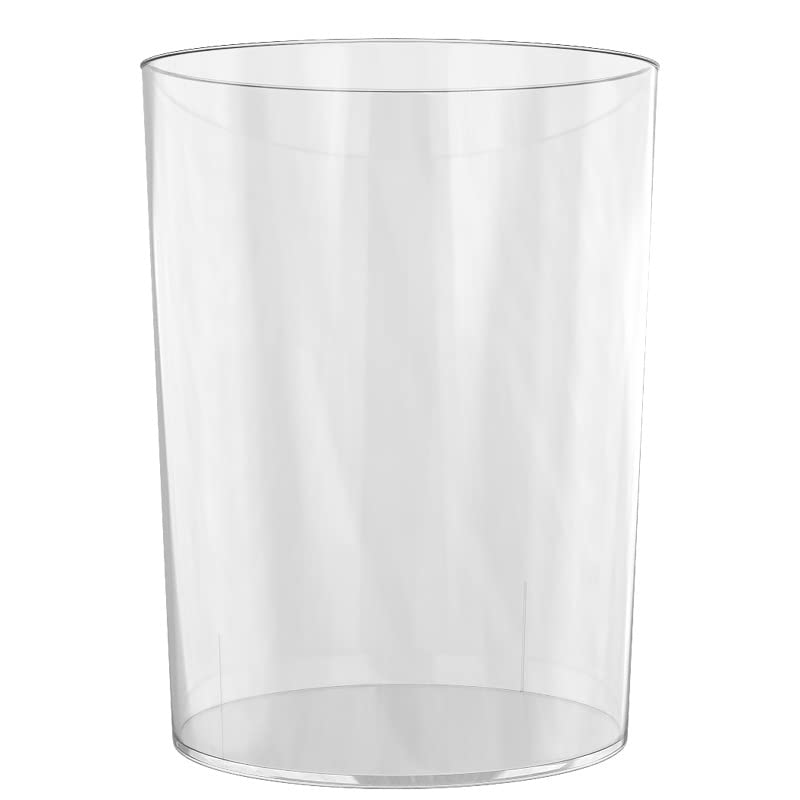 Eleganter Transparenter Mülleimer 12L – Robuster Papierkorb Für Bad, Büro, Schlafzimmer