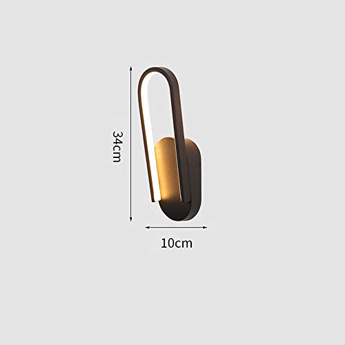 Luz nocturna para pasillo y lámpara de pared LED de 14W con luz cálida interior 3