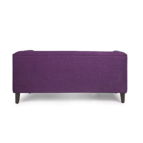Image of Wakefit Sofa Set | 3 Year Warranty | Sofa 2 Seater, 2 Seater Sofa for Living Room, Wooden Sofa Set, Couch Sofa for Living Room - Miami(Tahoe : Grape Purple)