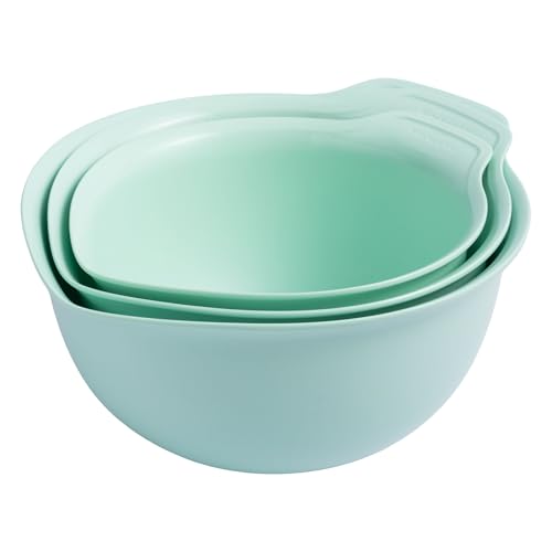 KitchenAid Lot de 3 bols mélangeurs gigognes universels en plastique Menthe verte
