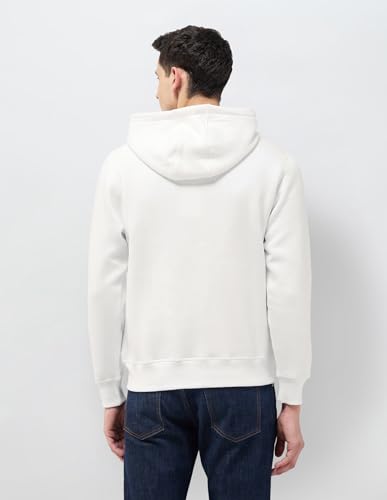Image of U.S. Polo Assn. Men's Solid Regular fit Sweatshirt, Cotton Blend, Hooded Neck