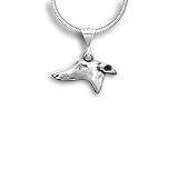 The Magic Zoo Sterling Silver Greyhound Small Pendant