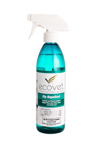 Ecovet Fly Spray Repellent/Insecticide, 18 oz