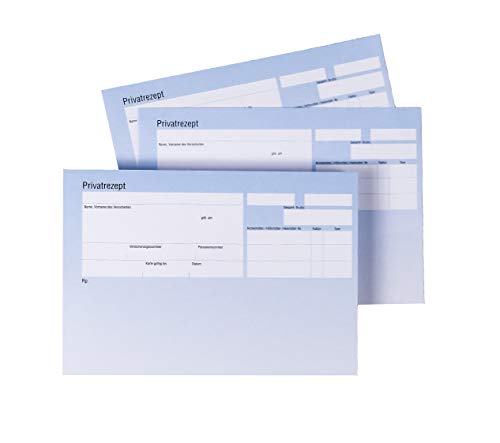 Blaue Privat-Rezepte für Ärzte und Heilpraktiker | DIN A6 Format | 1.000 Blatt, ungeblockt Cover