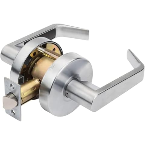 Dynasty Hardware Commercial Duty Passage Lever, Satin Chrome Cover