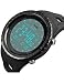 Men's Double Time LED Digital Sport Watch Thin Military Army Large Face Dial Outdoor Electronic Wrist Watches Waterproof Fashion Casual Tactical Stopwatch Black