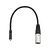 The Lord of the Tools Mini-Jack 3.5mm 1/8 “Stereo TRS Vrouwelijke Socket naar 3 Pins XLR Mannelijke Plug Audio Adapter Converter Kabel Lijn 0.3M/1Ft Draden Zwart