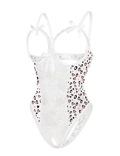 Image of Avidlove Women One Piece Lingerie Sexy Lace Babydoll Mini Bodysuit
