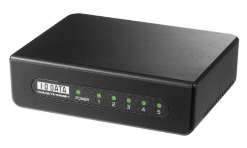 Amazon | I-O DATA 省電力機能搭載 100BASE-TX/10BASE-T対応 5ポート