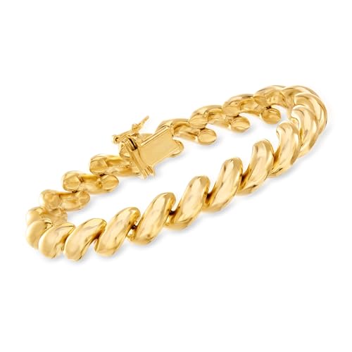 Ross-Simons Italian 18kt Gold Over Sterling Silver San Marco Bracelet