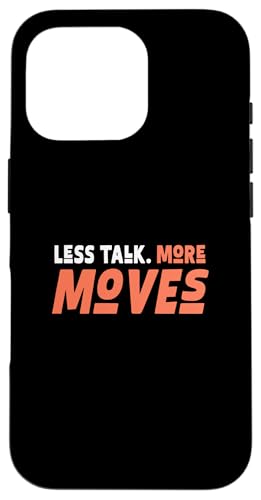 Coral Color Less Talk, More Moves Coral Graphic �X�}�z�P�[�X iPhone 16 Pro �p