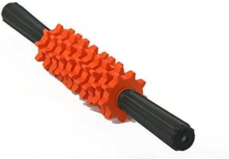 Rock n Roller Massage Stick - Rubber Foam Muscle Roller Exercise Trigger Point Acupressure Therapy Tool by NewCell