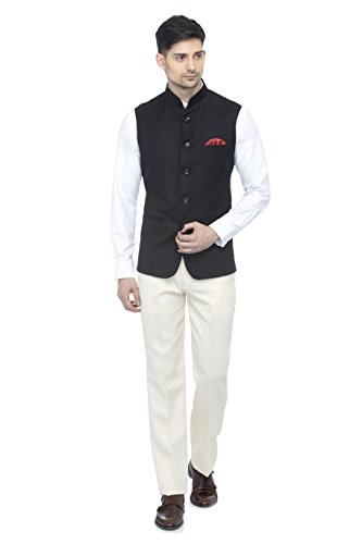 Image of FAVOROSKI Men's Cotton Blend Waist-Long Jacket